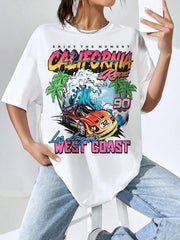Los Angeles, California West Coast Car Women T Shirts