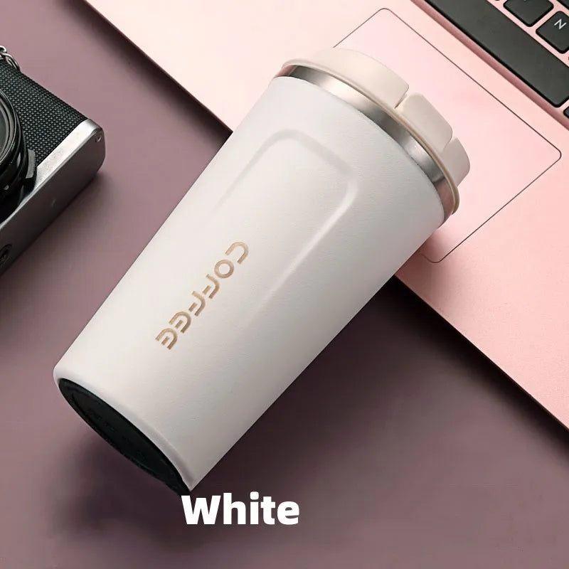 Stainless Steel Travel Coffee Mug Leak-Proof Vacuum Flask