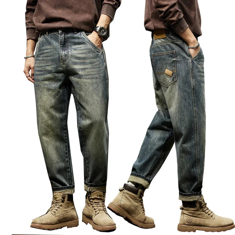Jeans For Men Baggy Pants Loose Fit Harem Pants Vintage