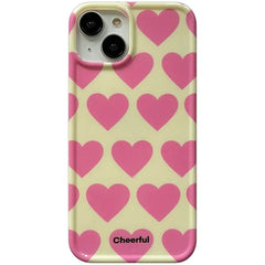 Cute Love Heart iPhone Case: Shockproof Soft Cover