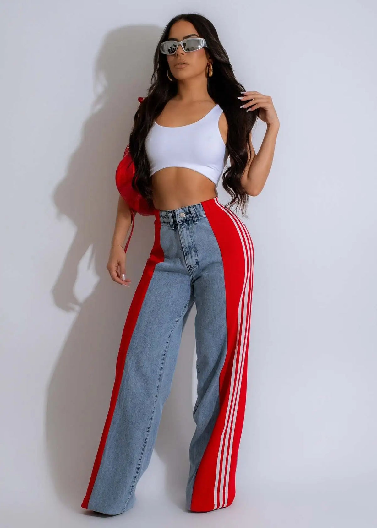 Mixed Feelings High Waisted Wide Leg Pants