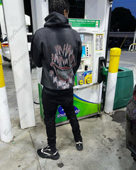 Y2K Clown Print Hoodies Style Gothic