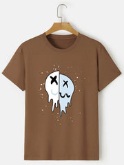 Men's Graphic Print Smiley T-Shirts - Casual