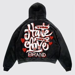 Street Hip Hop Fashion Retro Sweatshirt Loose Versatile Pullover ins Hoodie
