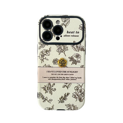 Luxury PU Leather Large Window Flower Phone Cases for Iphone
