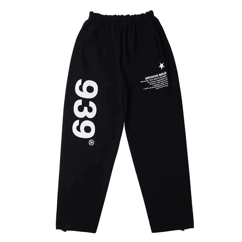 Letter Print Joggers Sweatpants Women Kpop Streetwear Oversized Pants Hip Hop Punk