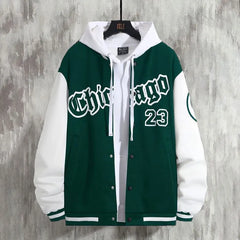 Stay Warm in Style High Street Youth Men's Baseball Coat for Spring/Autumn