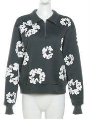 Dozen Roses Floral Sweatshirt