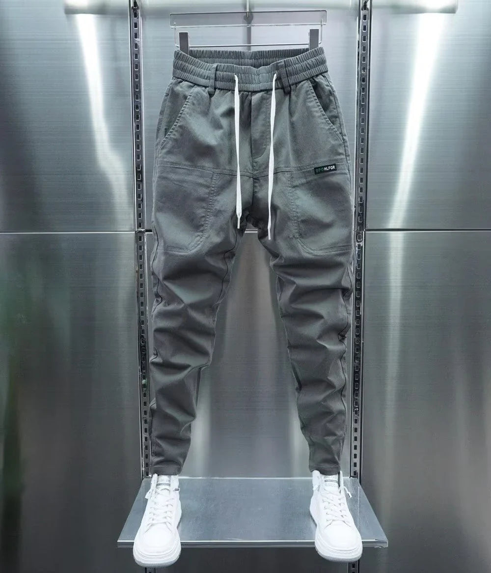 Men Cotton Joggers Cargo Pants