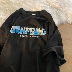 Street Hip Hop Letter Printed T-shirt