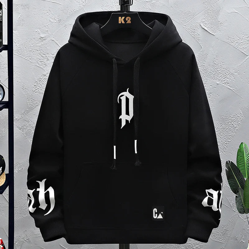 Printed Mens Hoody Creativity Crewneck Clothing Fashion Oversize Sweatshirt