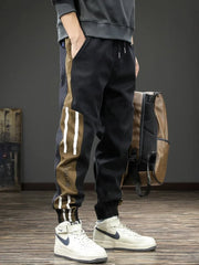 Side Stripe Sport Pants Men Casual
