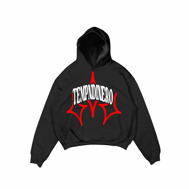 Men Casual Hoodie Letter Print Autumn Winter