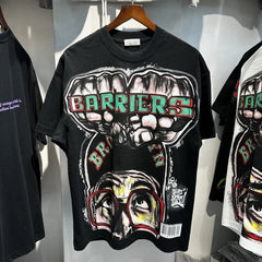 Saint Michael Graffiti T-shirt Oversized Cotton for Men
