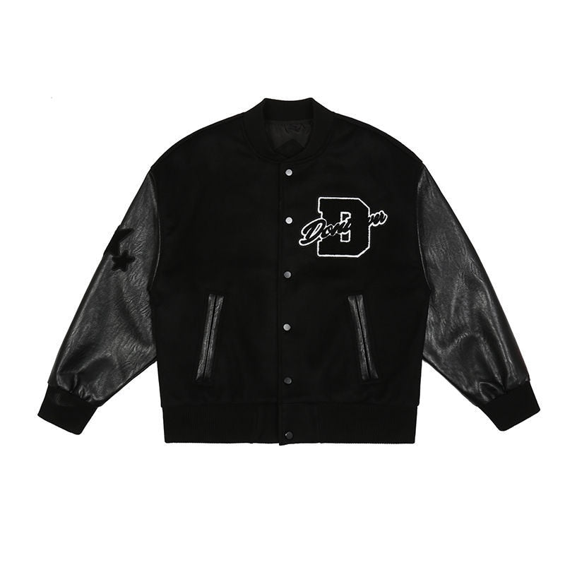 Clothing jacket American retro  loose men baseball clothing street racing