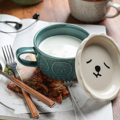 Ceramics Cute Cat Cup Gift Household Cartoon Kawaii