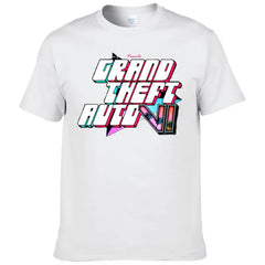 2024 GTA 6 Anime Game T-Shirt Men Casual Round Neck Top