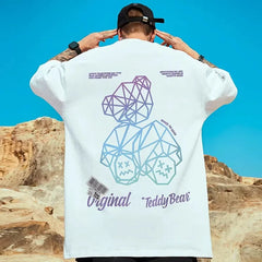 Summer Men's Cotton Graphic T-shirt - Hipster Streetwear Top