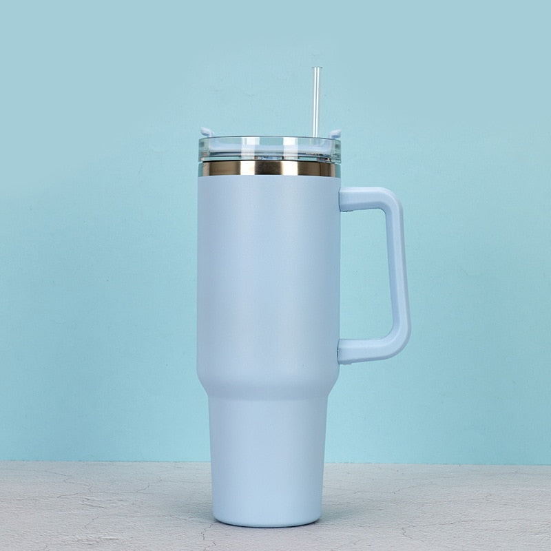Stainless Steel Mug Coffee Cup Thermal  Mugs Thermos Tumbler with Handle