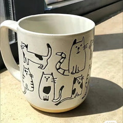 Cartoon Hand-painted Ceramic Mug