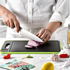 CHEFBOARDâ„?| 4-IN-1-Cutting Board - Chopping, Thawing, Grinding & Grating