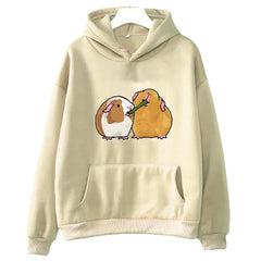 Cozy and Cute: Guinea Pig Printing Hoodie for Animal Lovers