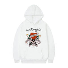 Men Streetwear Hoodie Skull Fashion Comfortable Autumn Winter