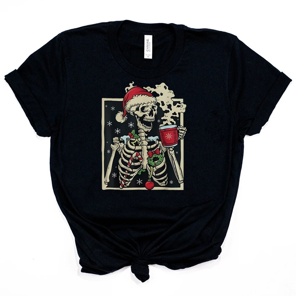 Inside Skeleton Christmas Women T-Shirt