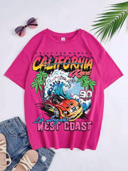 Los Angeles, California West Coast Car Women T Shirts