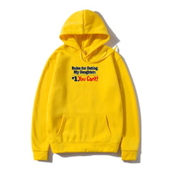 Men Sweatshir Dads With Daughters Dating Protective Father Family Outerwear