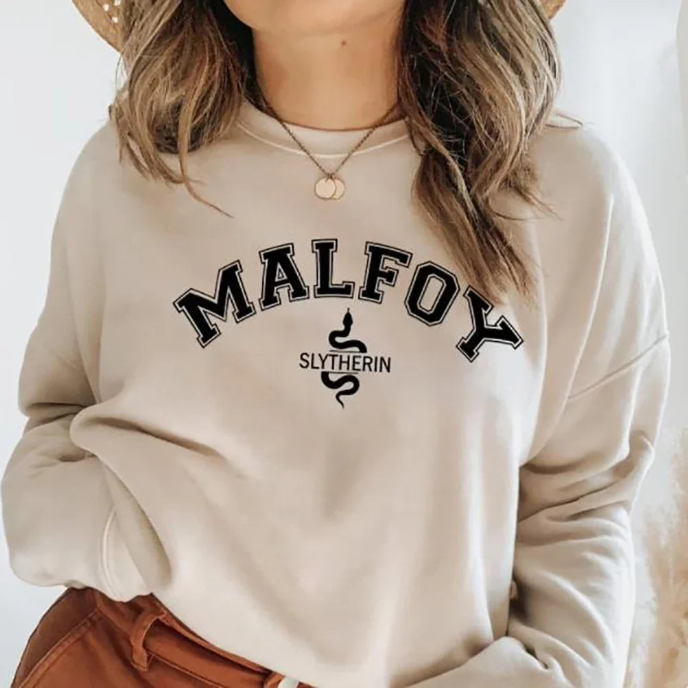 Malfoy Sweatshirt Sweatshirts Crewneck for Women