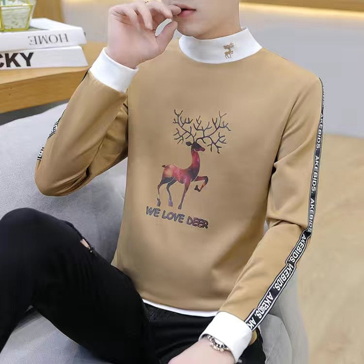Jacket men handsome harajuku clothing autumn and winter