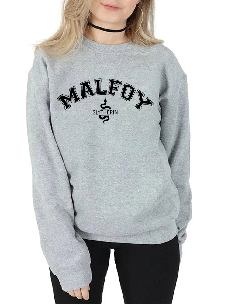 Malfoy Sweatshirt Sweatshirts Crewneck for Women