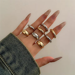 8Pcs Assorted Ring Set