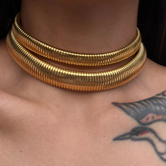 Radiant Orbit Choker Necklace