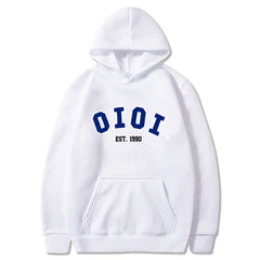 Korean Style Letter Print Hoodie Autumn Hip Hop Streetwear