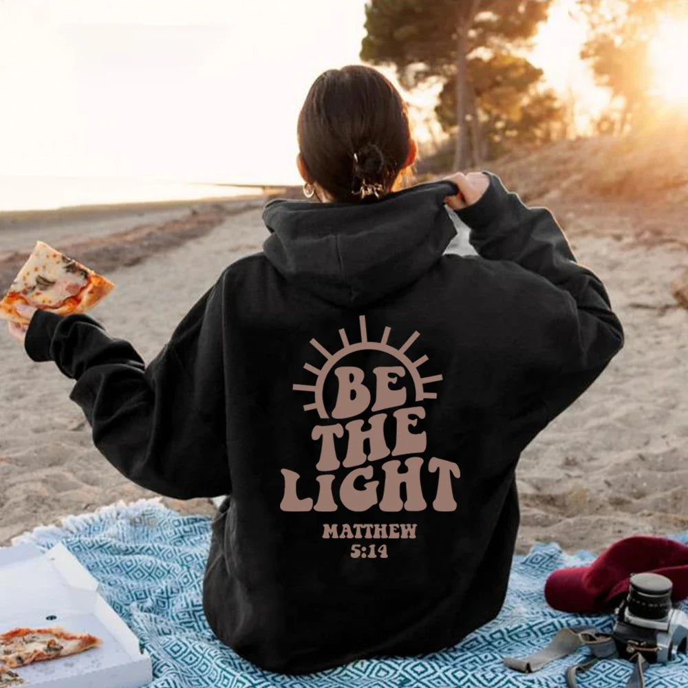 Be The Light Hoodie Mathew Women Vintage Hoodies Pullover