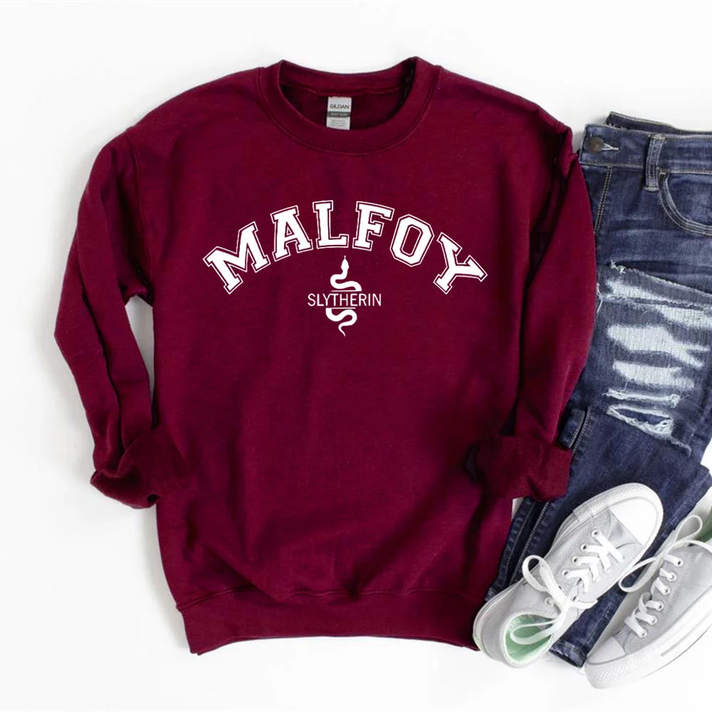 Malfoy Sweatshirt Sweatshirts Crewneck for Women