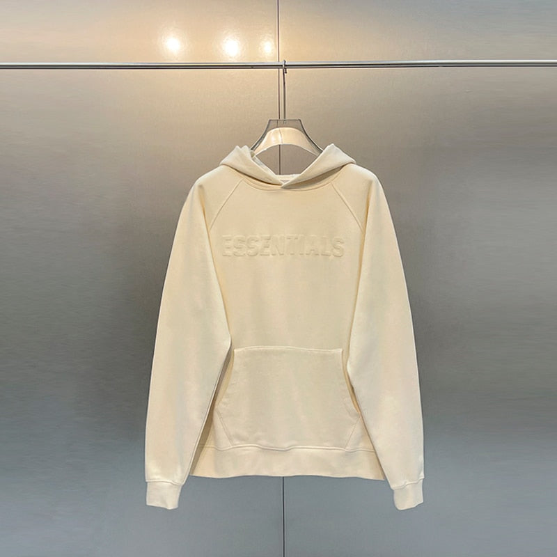 Sweatshirts Cotton 3D Flocking printing letter logo Hip hop loose oversize unisex hoodie