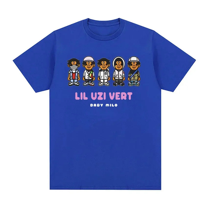 2024 Lil Uzi Vert Graphic Tee Men's Cotton Streetwear