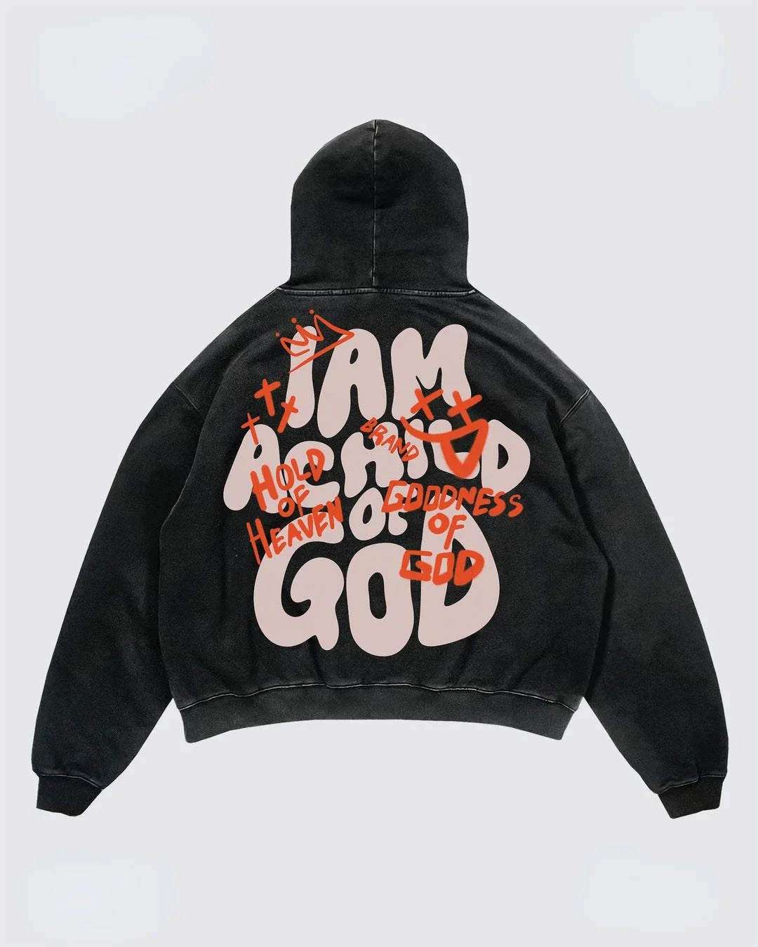 Y2K Gothic Letter Blast Print Graphic Hoodies Harajuku Casual Pullover Streetwear Sweatshirts