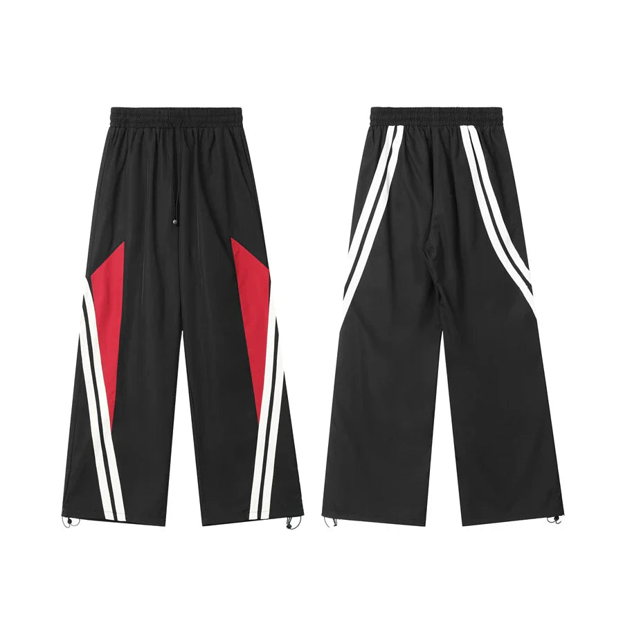 Y2K Vintage Patchwork Track Pants for Women