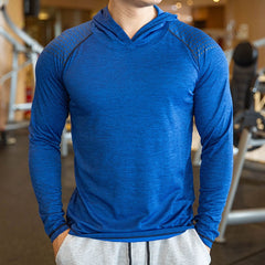 Men Hoodies Summer Casual Hooded  Sweatshirts Solid Pullover Shirts with Hood Outdoor Gym
