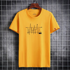 Mens Shirts Casual Short Sleeve Clothes High Quality Printed Cotton