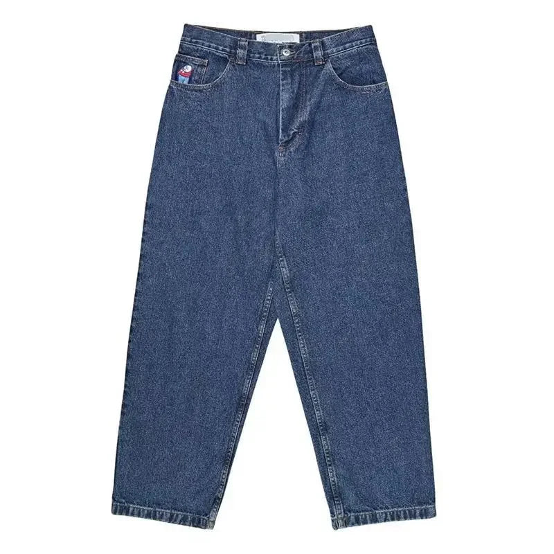 Streetwear Style: Y2K Denim Jeans for a Laid-Back Look