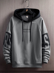 Men's Fashion Casual Printing Style Design Retro Hoodie