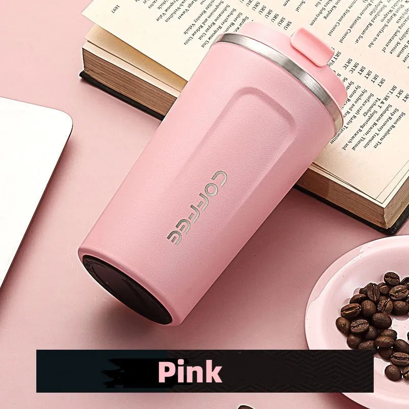 Stainless Steel Travel Coffee Mug Leak-Proof Vacuum Flask