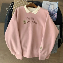 Korean Cute Letter Sweater Women Harajuku Autumn Pullover
