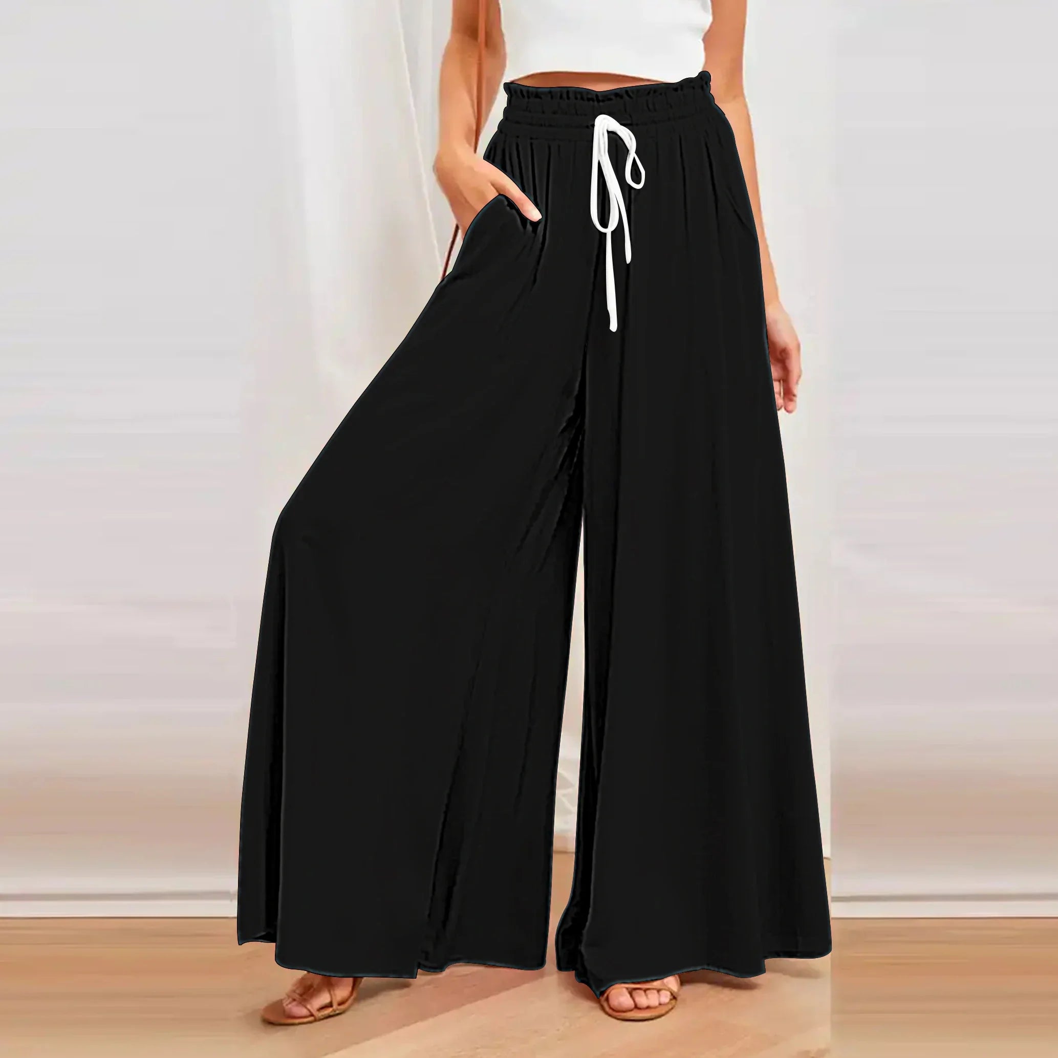 2024 Spring/Summer Bamboo Cotton Women's Skirt Pants