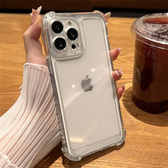Luxury Shockproof Transparent Case For iPhone 14 13 12 11 Pro Max X Xs XR Max 7 8